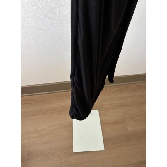 Klassy Network Skirt Medium BodyCon Ruched High Slit Festival Boho Glam Romantic - Picture 8 of 16